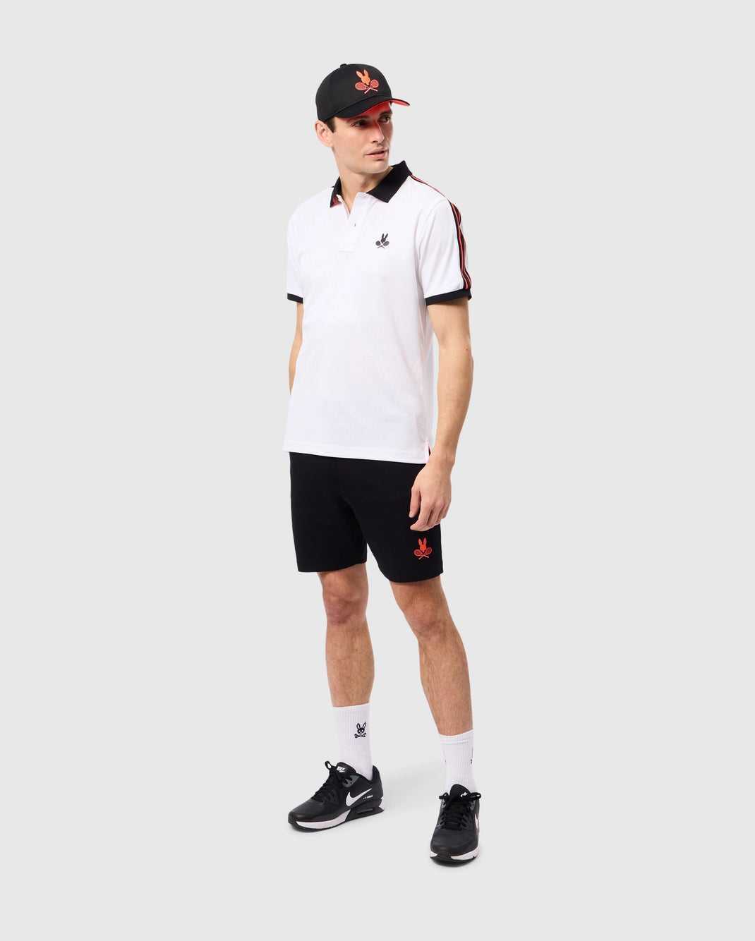 Polos Psycho Bunny Courtside Sport Polo Blanche Homme | ISJ-25256396